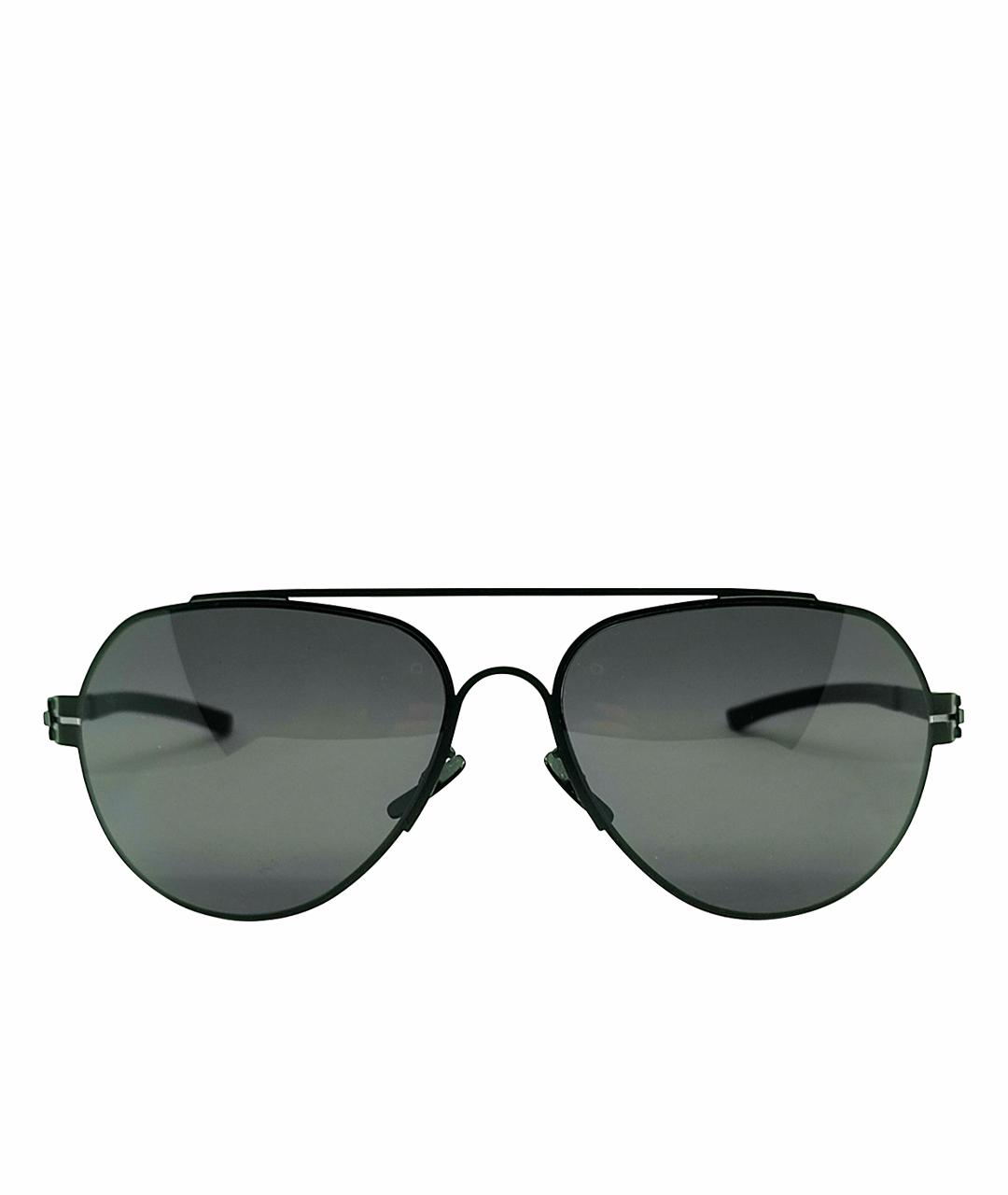 ICBERLIN Черные металлические солнцезащитные очки, фото 1