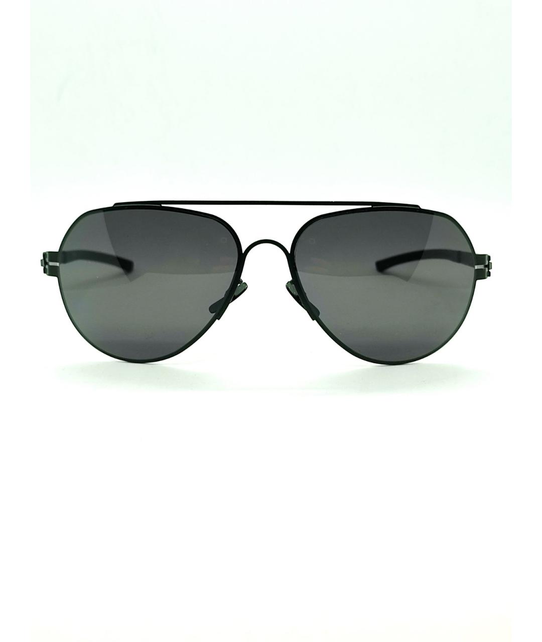 ICBERLIN Черные металлические солнцезащитные очки, фото 9