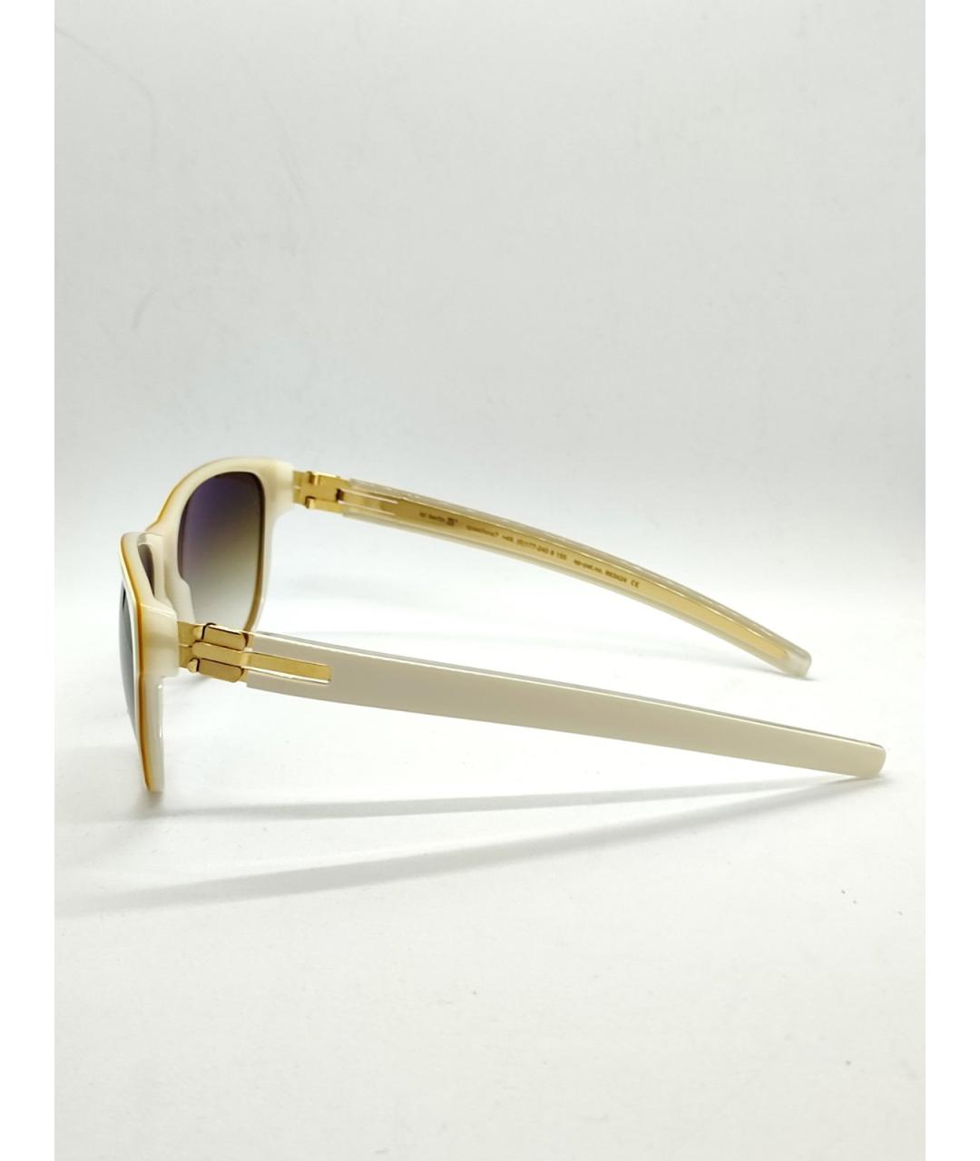 ICBERLIN Белые пластиковые солнцезащитные очки, фото 4