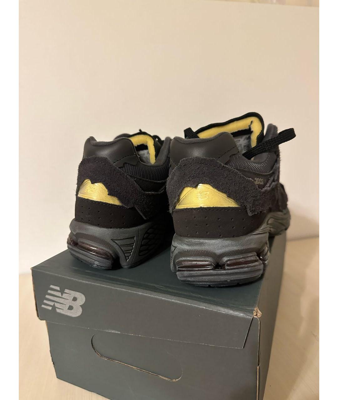 NEW BALANCE Черные замшевые низкие кроссовки / кеды, фото 4