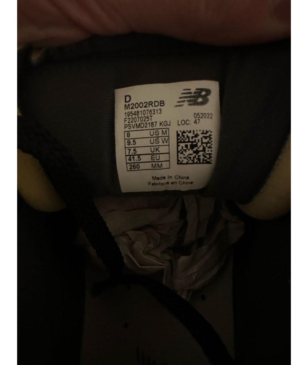 NEW BALANCE Черные замшевые низкие кроссовки / кеды, фото 7