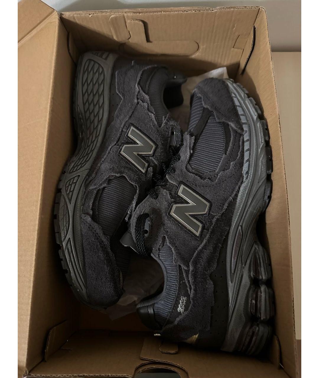 NEW BALANCE Черные замшевые низкие кроссовки / кеды, фото 6