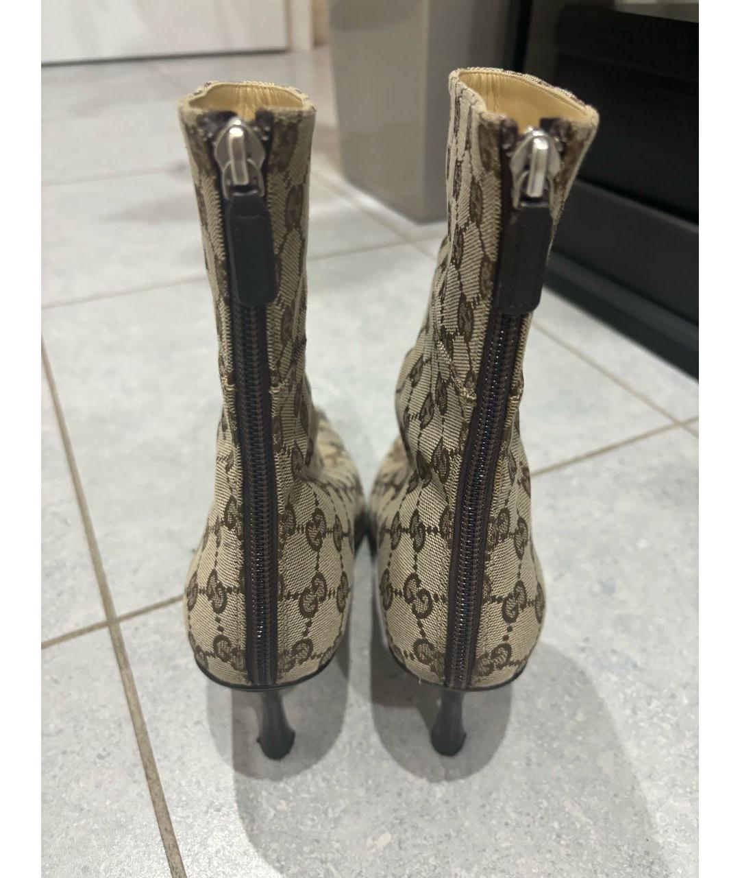 GUCCI Бежевые полусапоги, фото 4