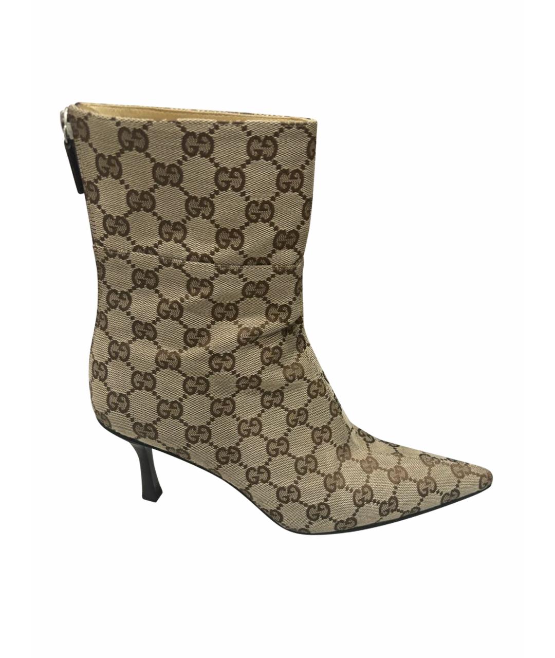 GUCCI Бежевые полусапоги, фото 1