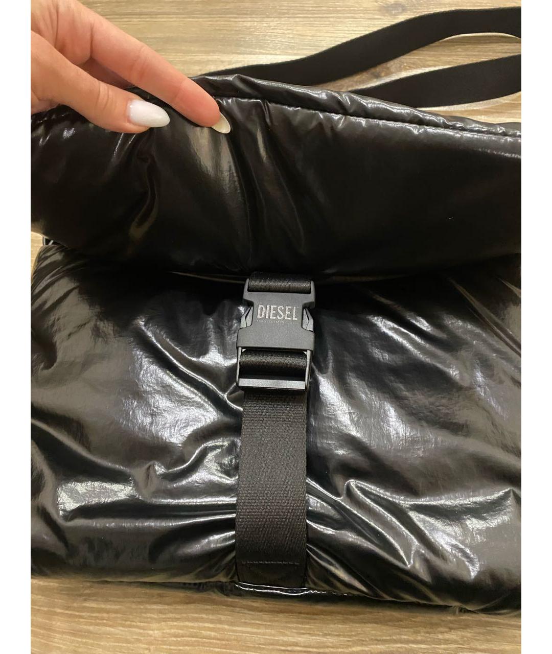 DIESEL Черная синтетическая сумка через плечо, фото 8