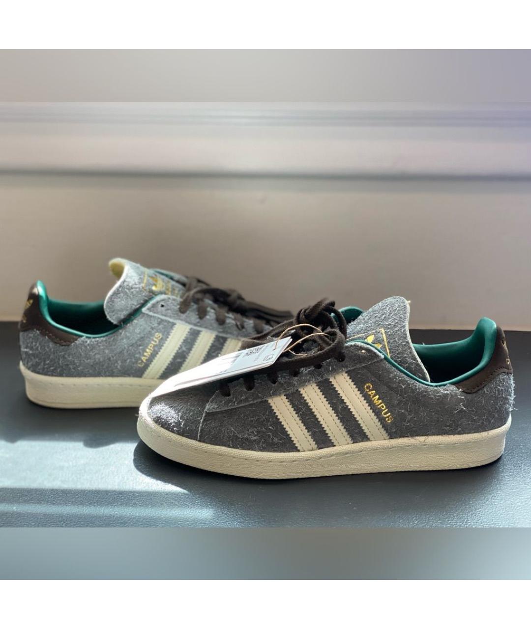 ADIDAS Серые замшевые кроссовки, фото 5