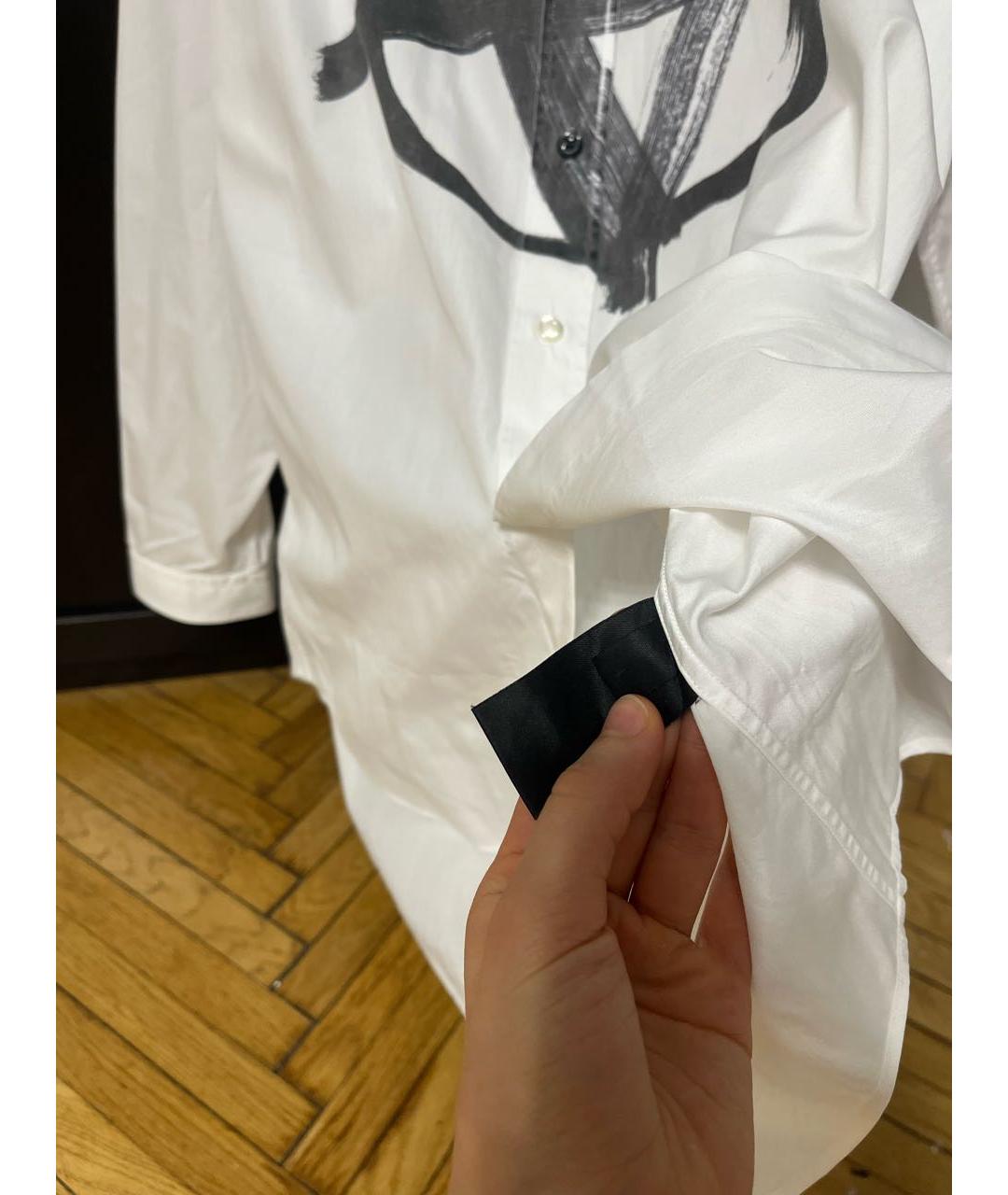 VETEMENTS Белая хлопковая кэжуал рубашка, фото 4