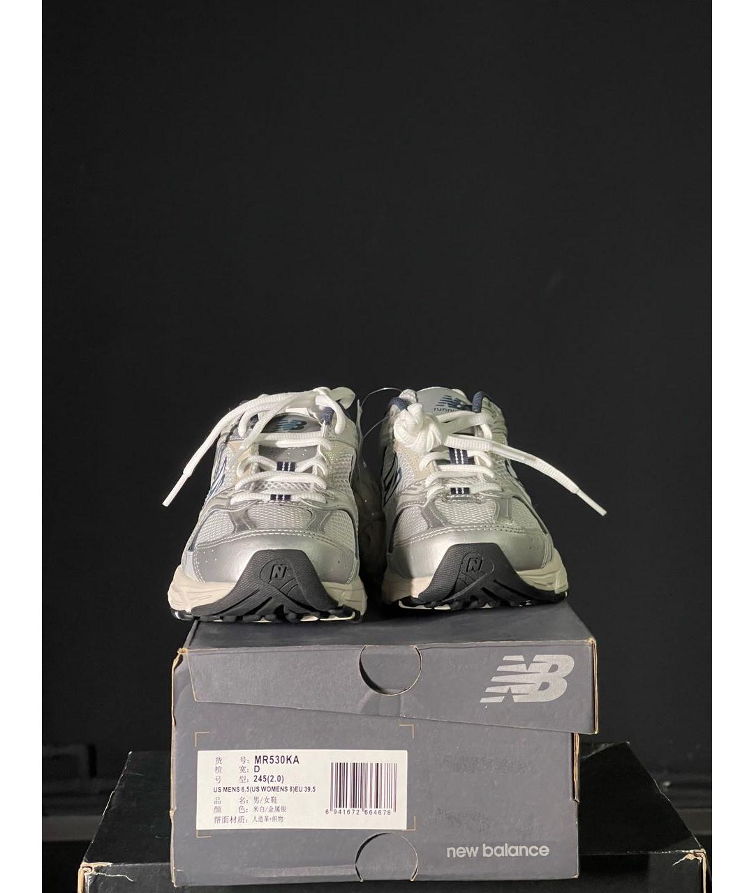 NEW BALANCE Серебряные низкие кроссовки / кеды, фото 4