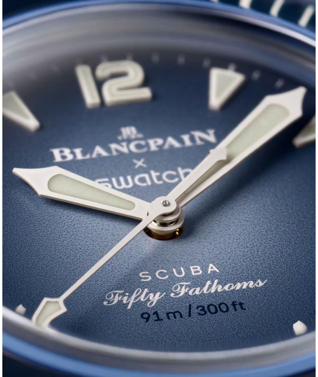 Blancpain Синие керамические часы, фото 5