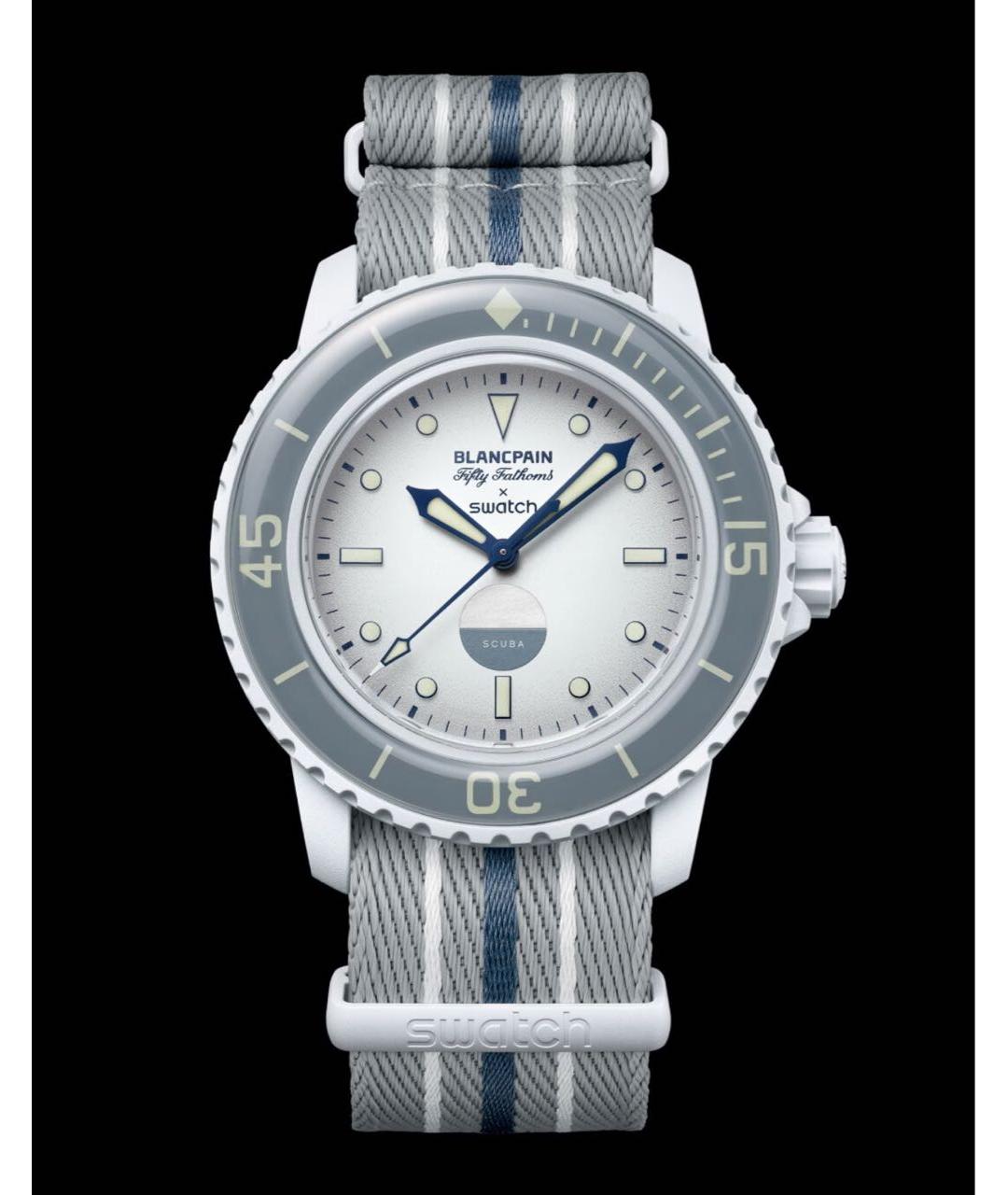 Blancpain Серые керамические часы, фото 9