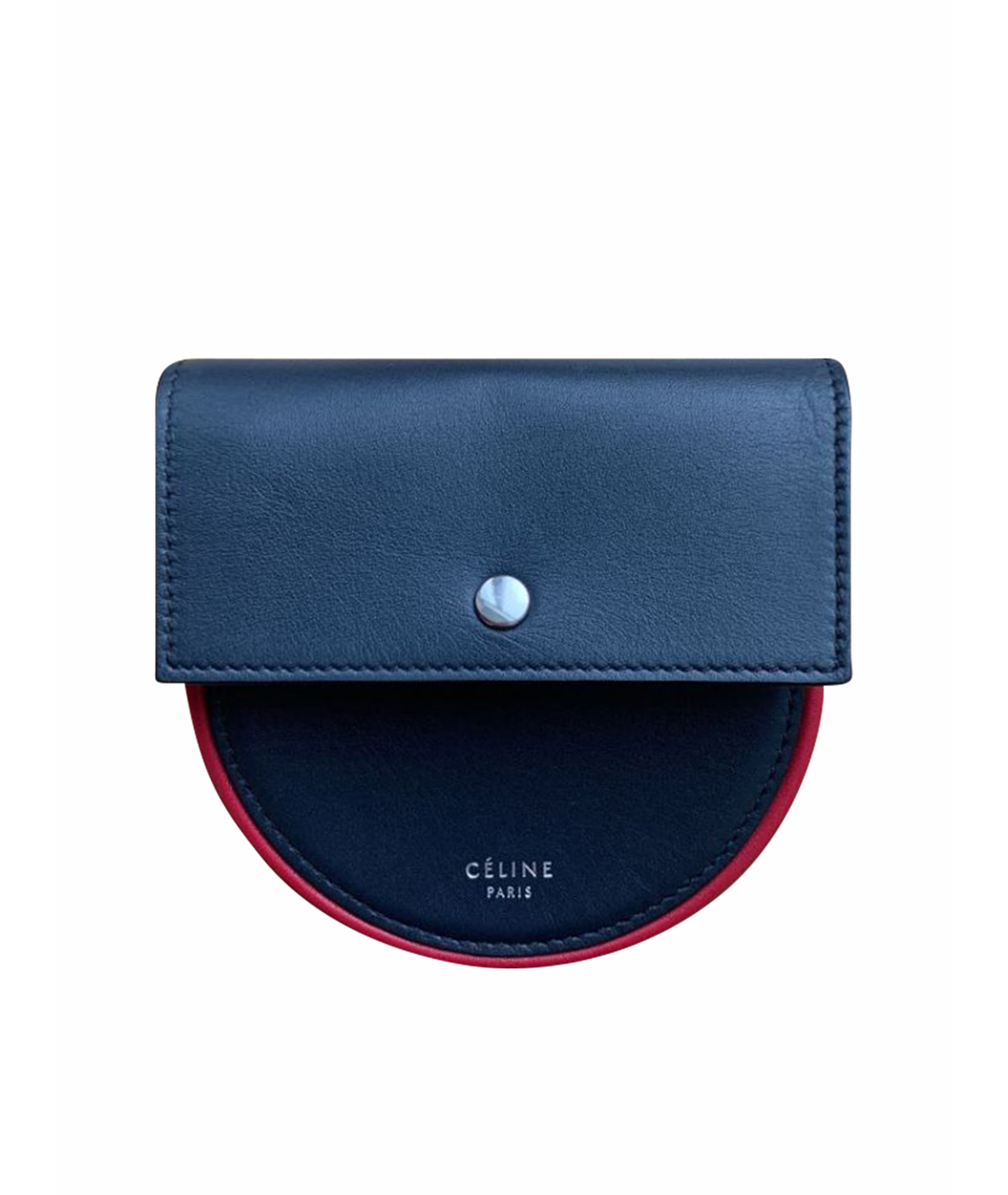 CELINE PRE-OWNED Темно-синий кожаный кошелек, фото 1