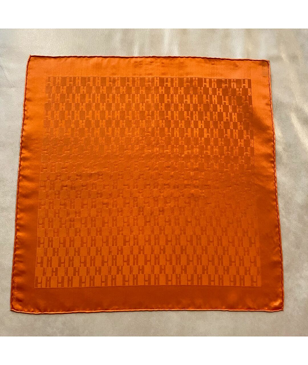 HERMES PRE-OWNED Коралловый шелковый платок, фото 3