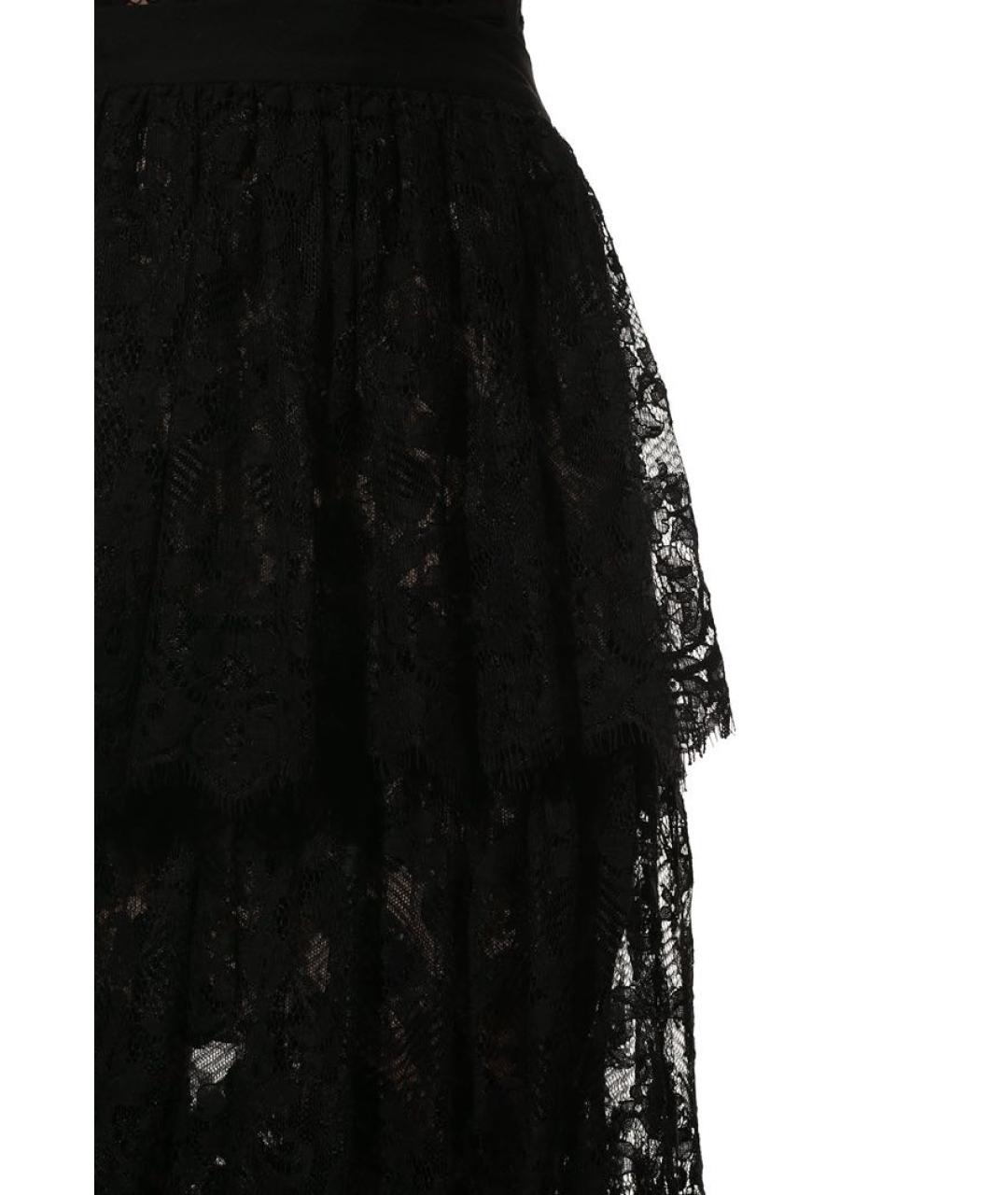 ELIE SAAB Черная хлопковая юбка миди, фото 4
