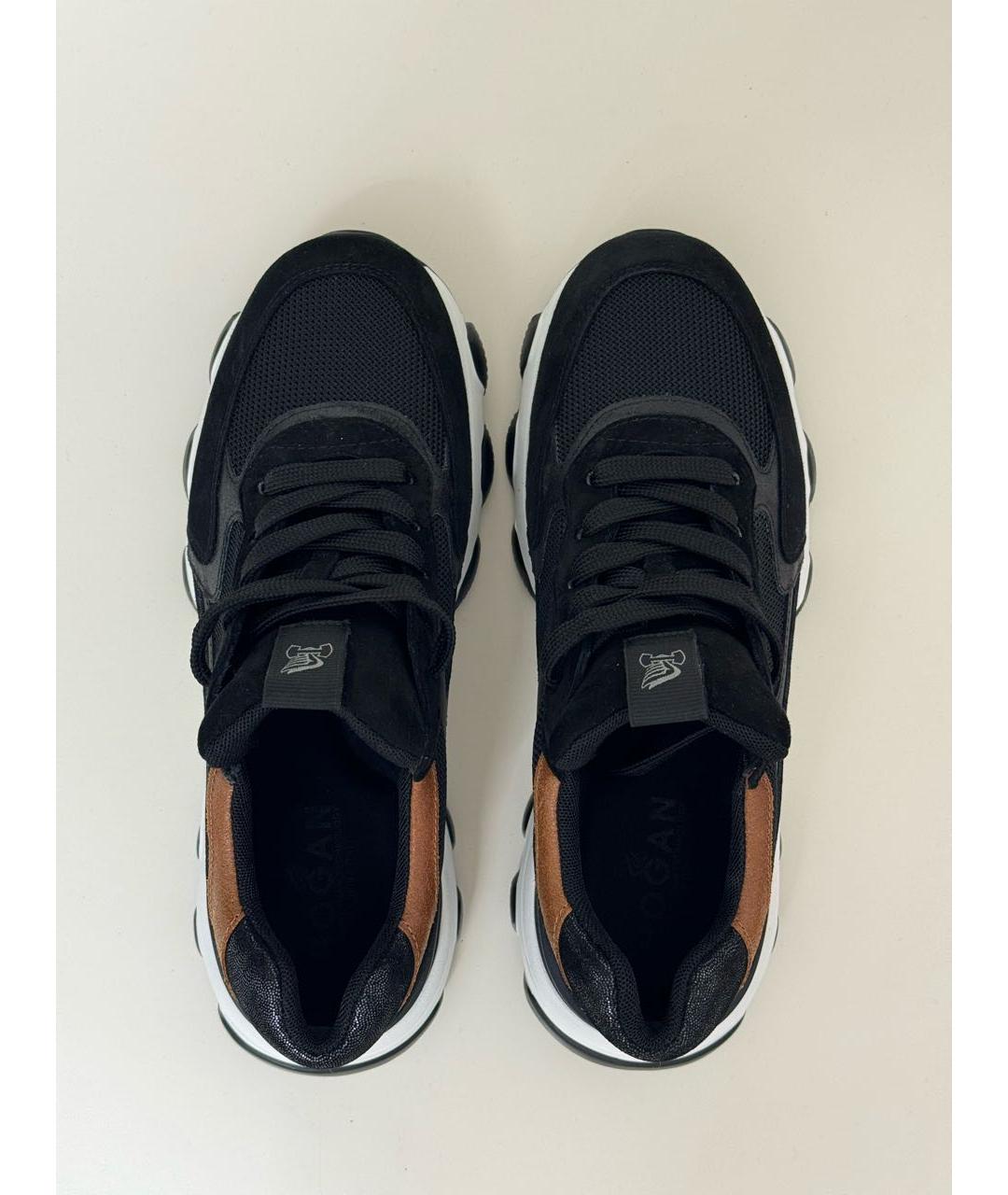 HOGAN Черные замшевые кроссовки, фото 4