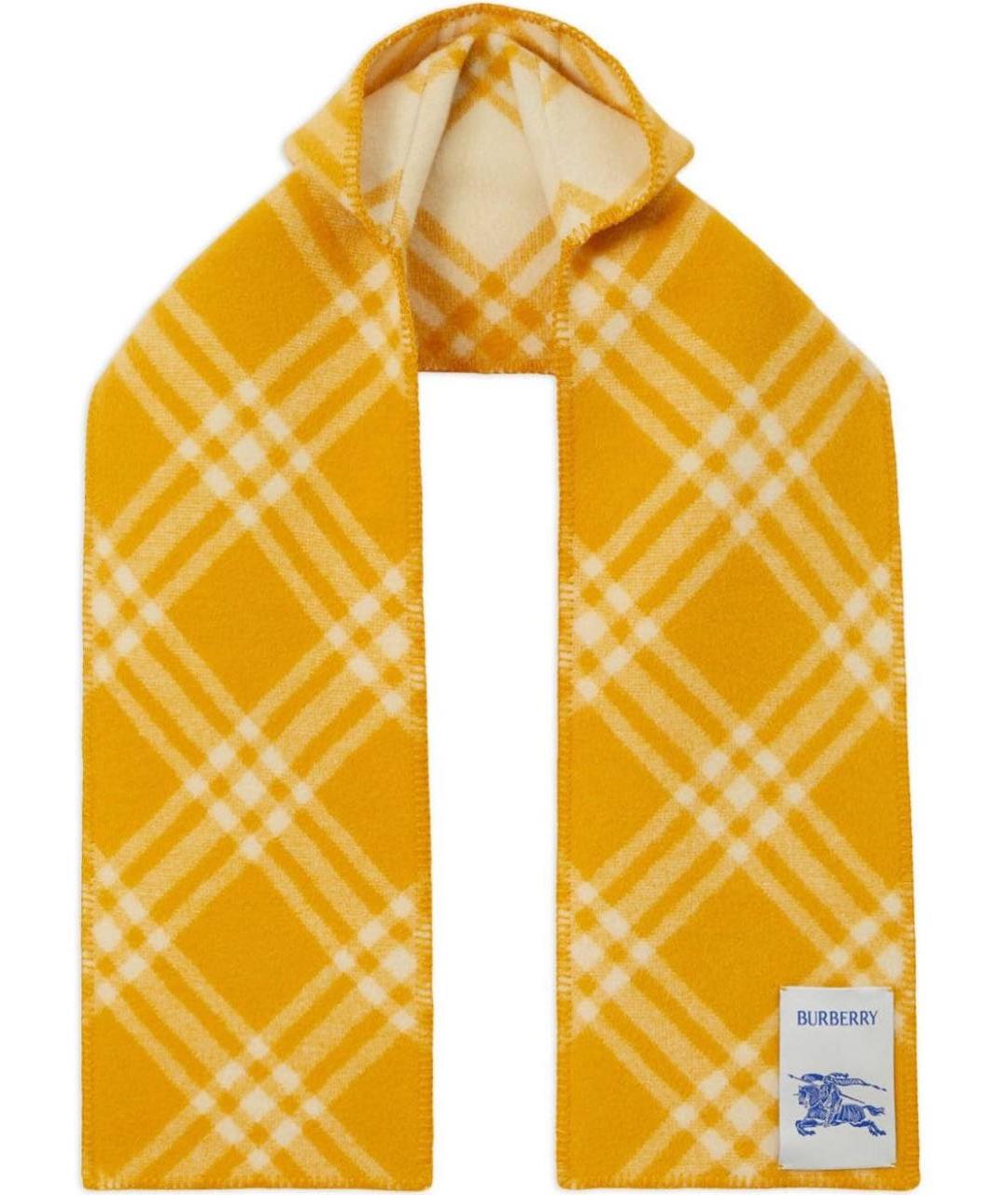 BURBERRY Мульти шерстяной шарф, фото 5