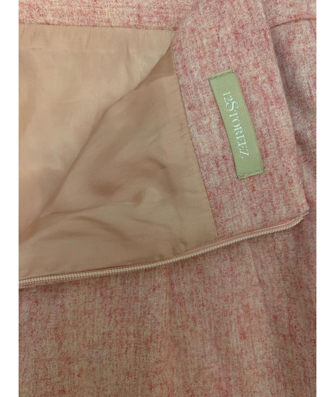 12 STOREEZ Розовая вискозная юбка миди, фото 3
