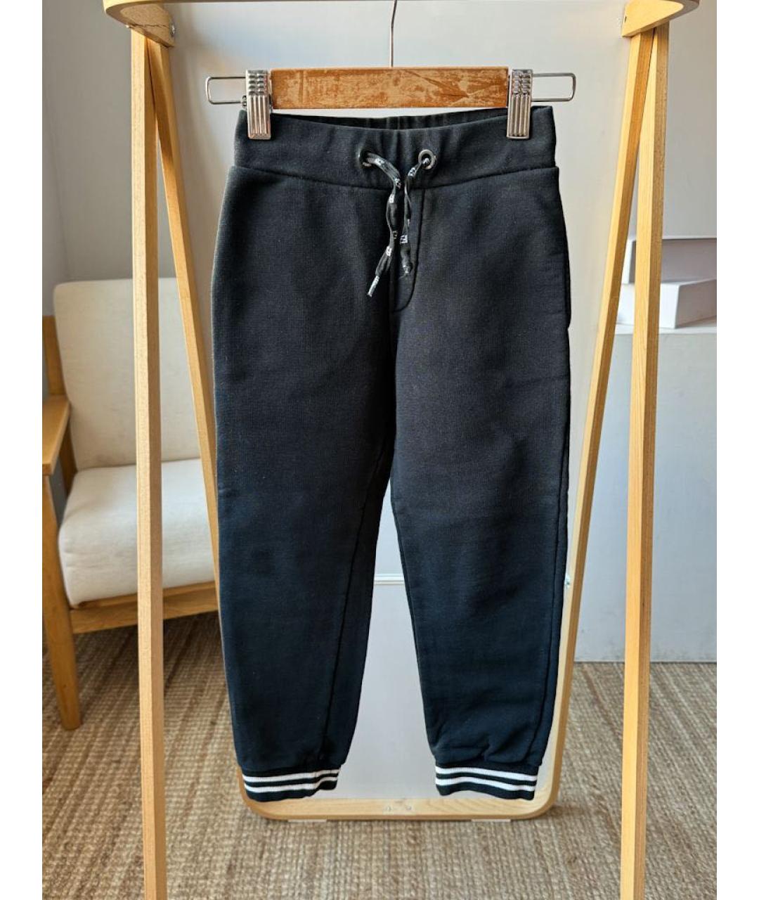 FENDI Черные хлопковые брюки и шорты, фото 4