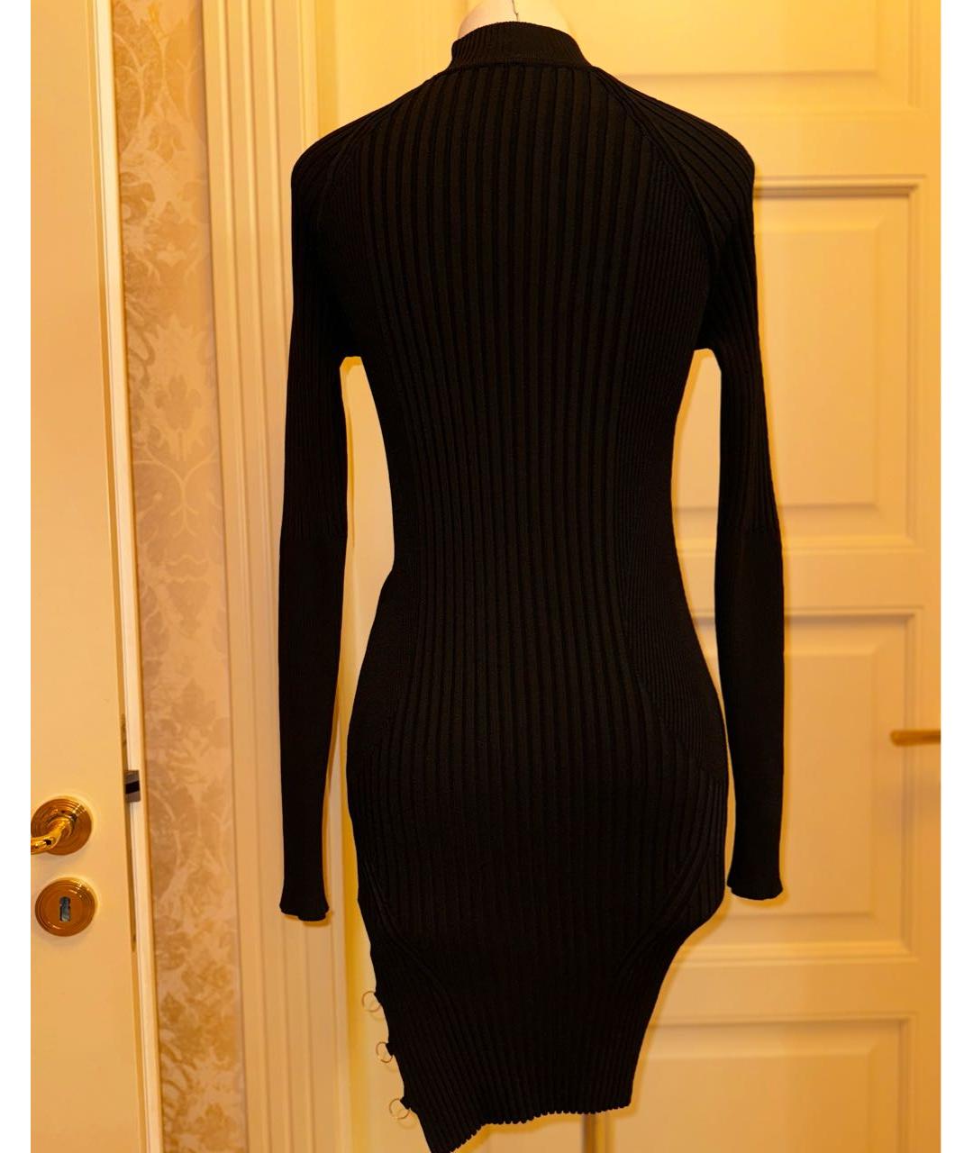 JACQUEMUS Черное вискозное повседневное платье, фото 2