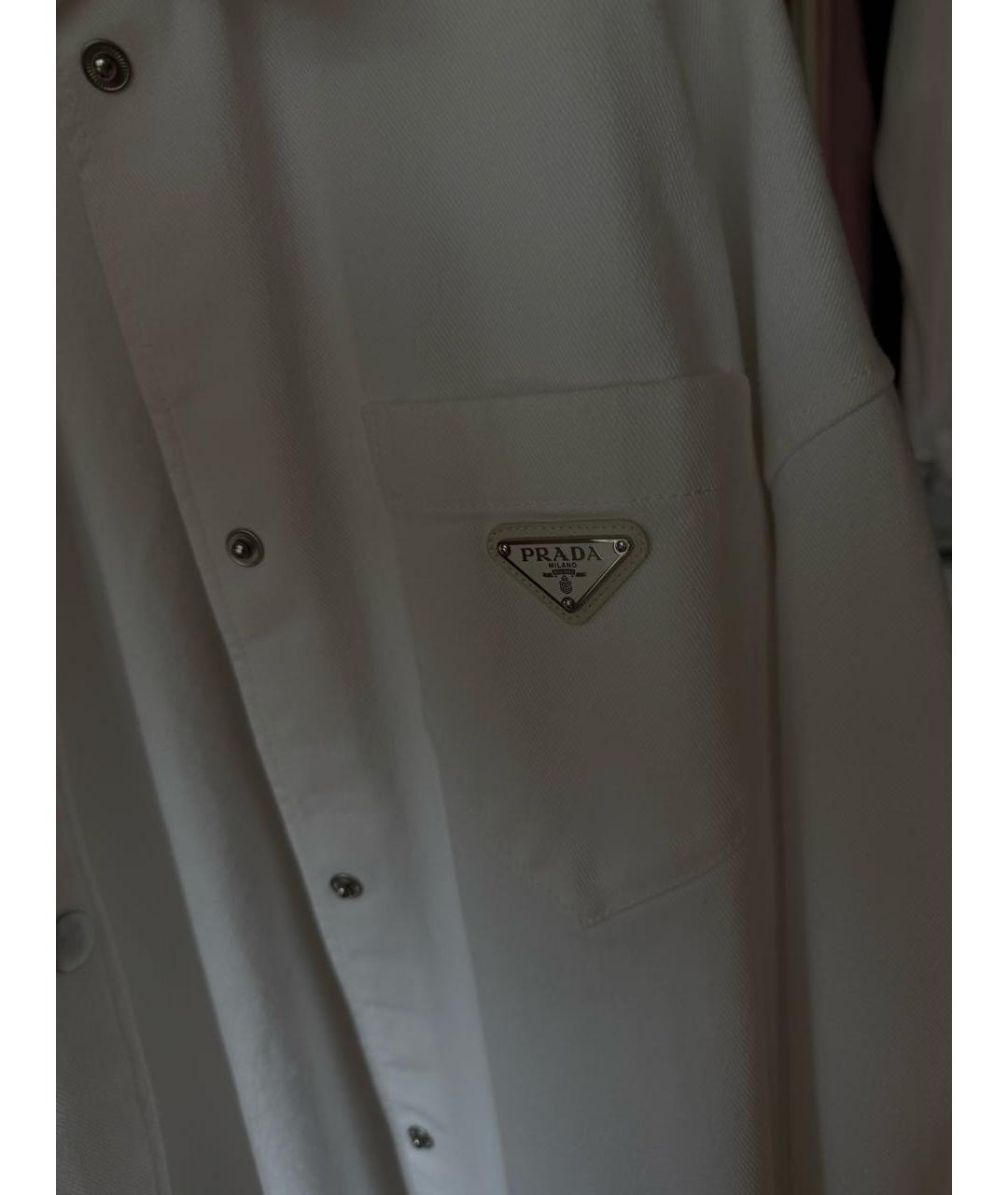 PRADA Белая деним рубашка, фото 3