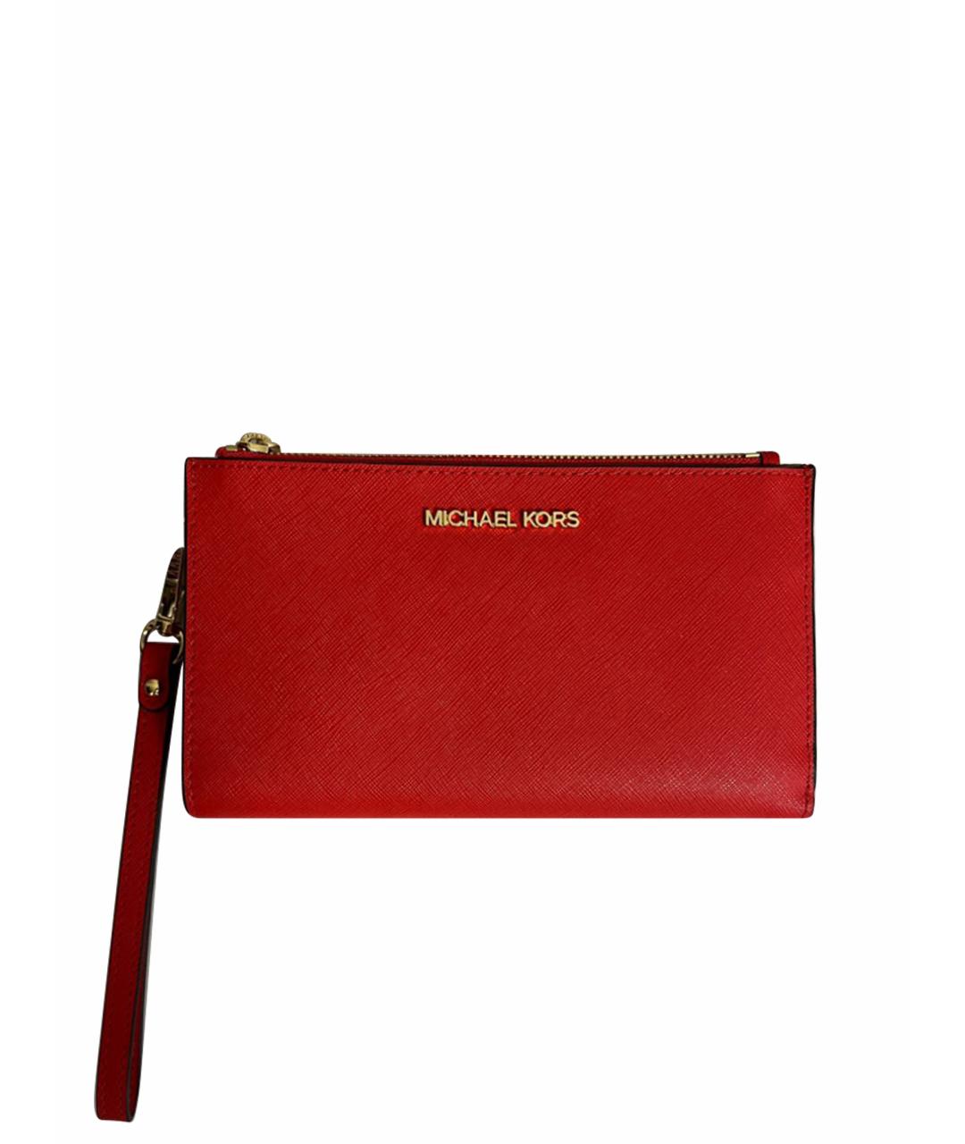 MICHAEL KORS Красный кожаный кошелек, фото 1