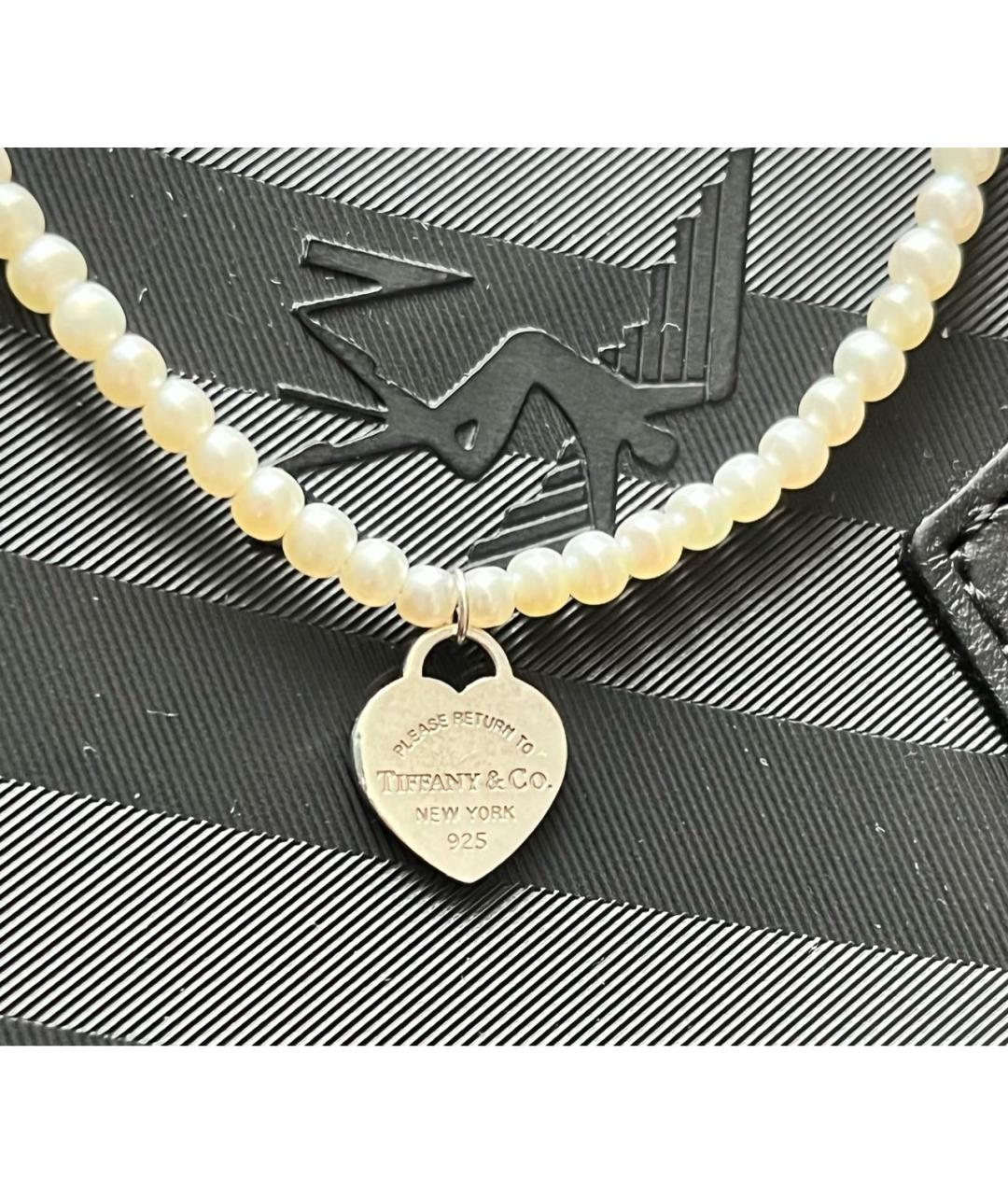 TIFFANY&CO Белый жемчужный браслет, фото 4