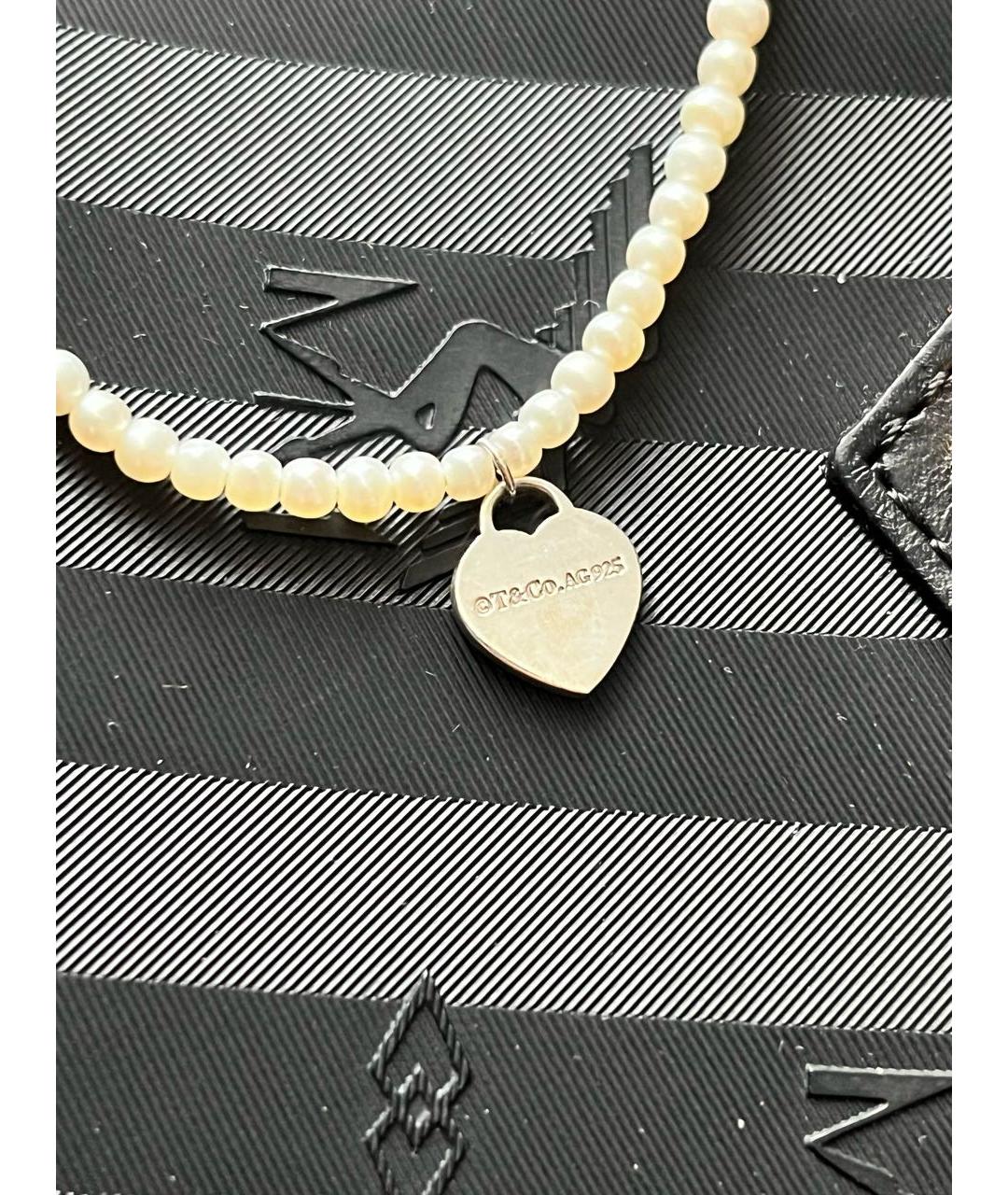 TIFFANY&CO Белый жемчужный браслет, фото 3