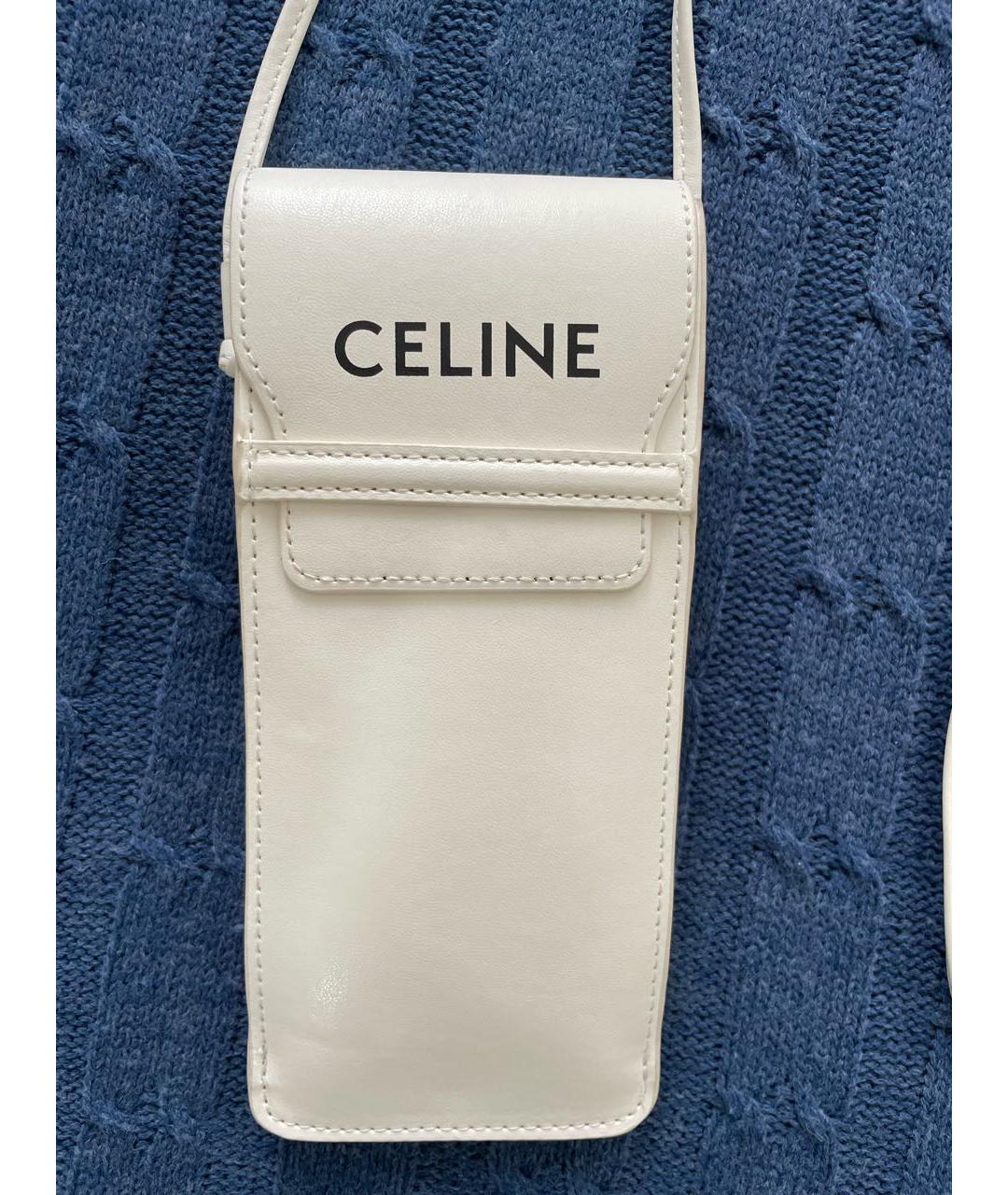 CELINE PRE-OWNED Белые солнцезащитные очки, фото 3