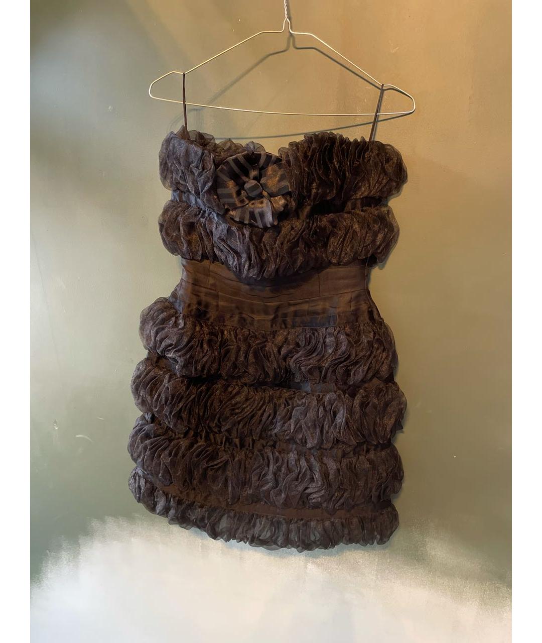 KARL LAGERFELD Черное полиэстеровое коктейльное платье, фото 9