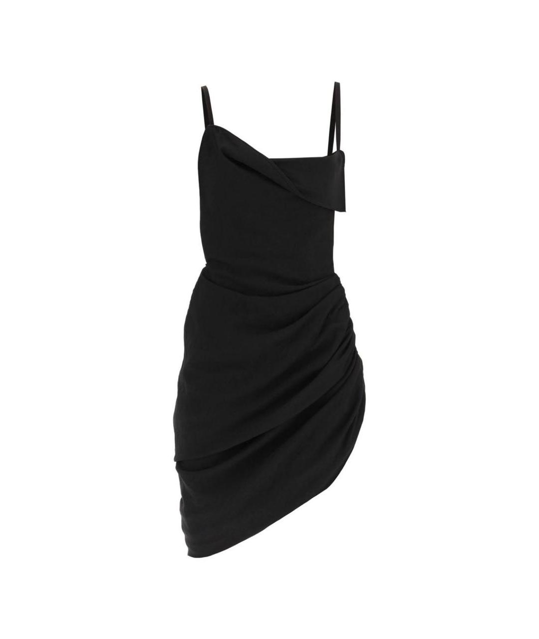 JACQUEMUS Черное коктейльное платье, фото 7