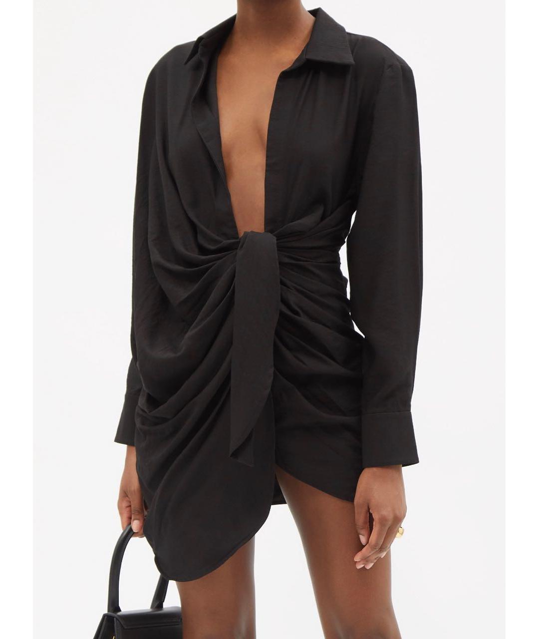 JACQUEMUS Черное повседневное платье, фото 2