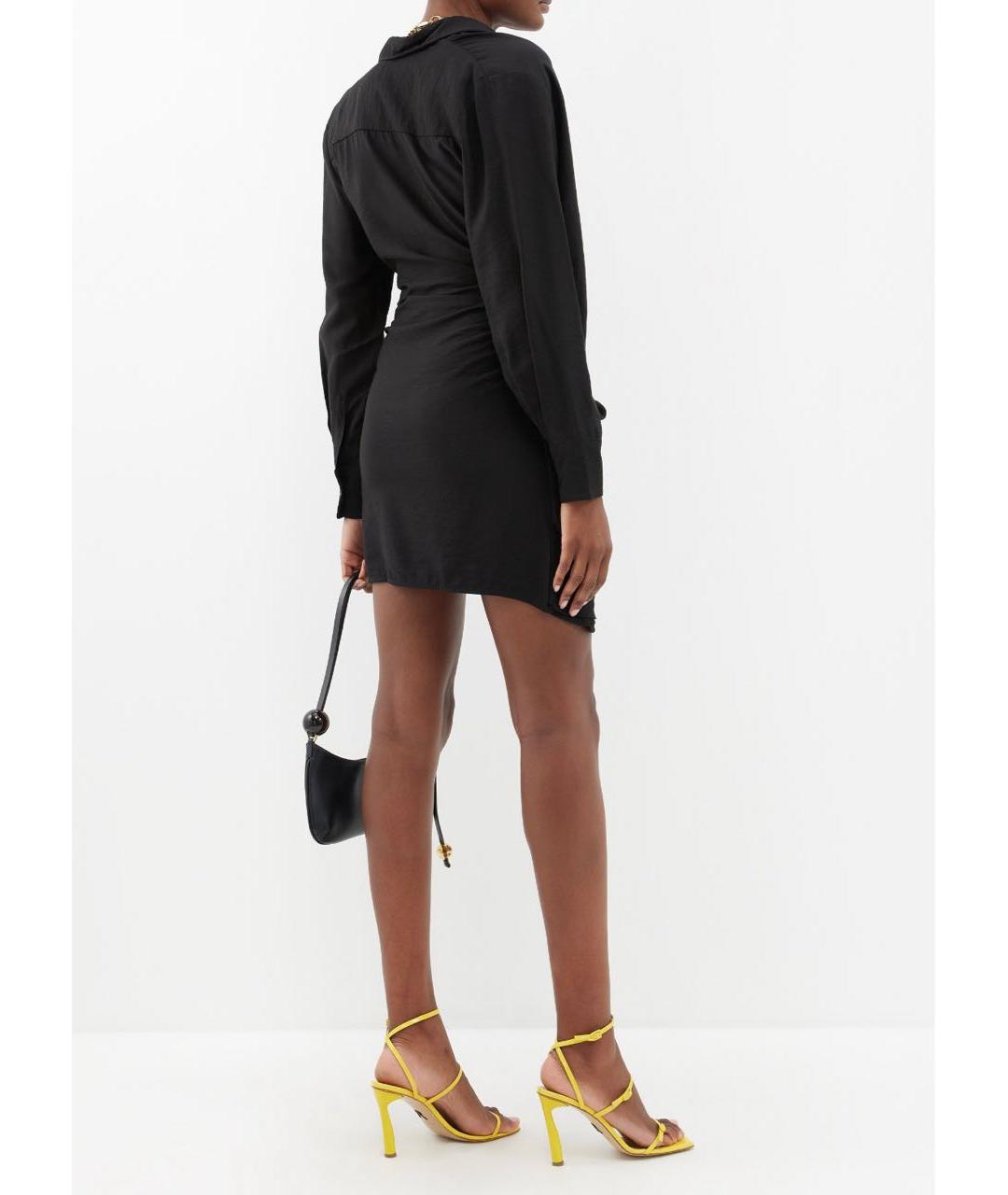 JACQUEMUS Черное повседневное платье, фото 4