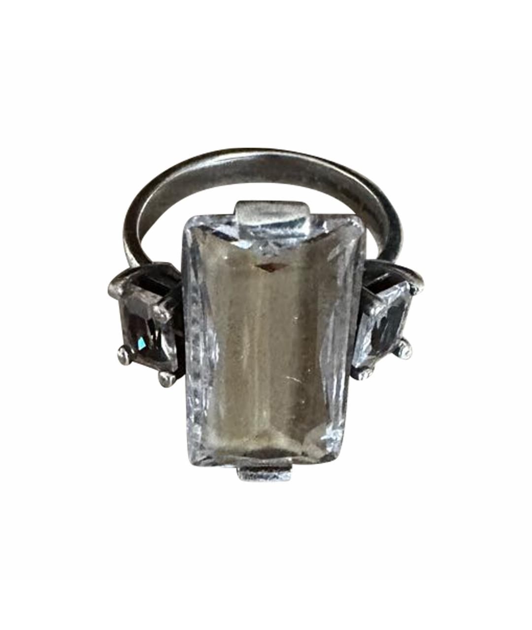 BOTTEGA VENETA Белое серебряное кольцо, фото 1