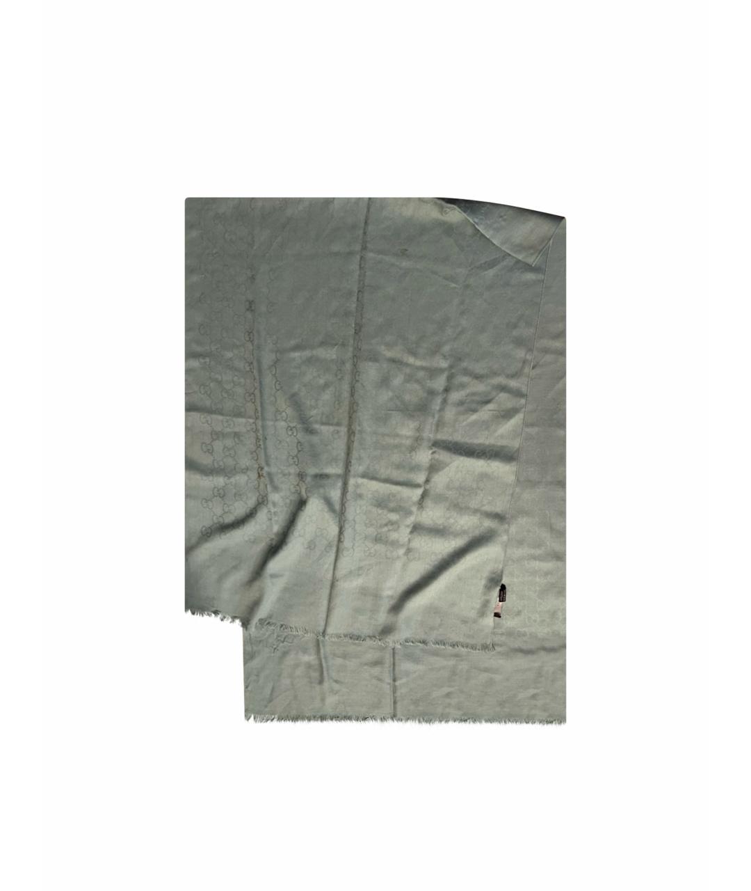 GUCCI Бирюзовый платок, фото 1
