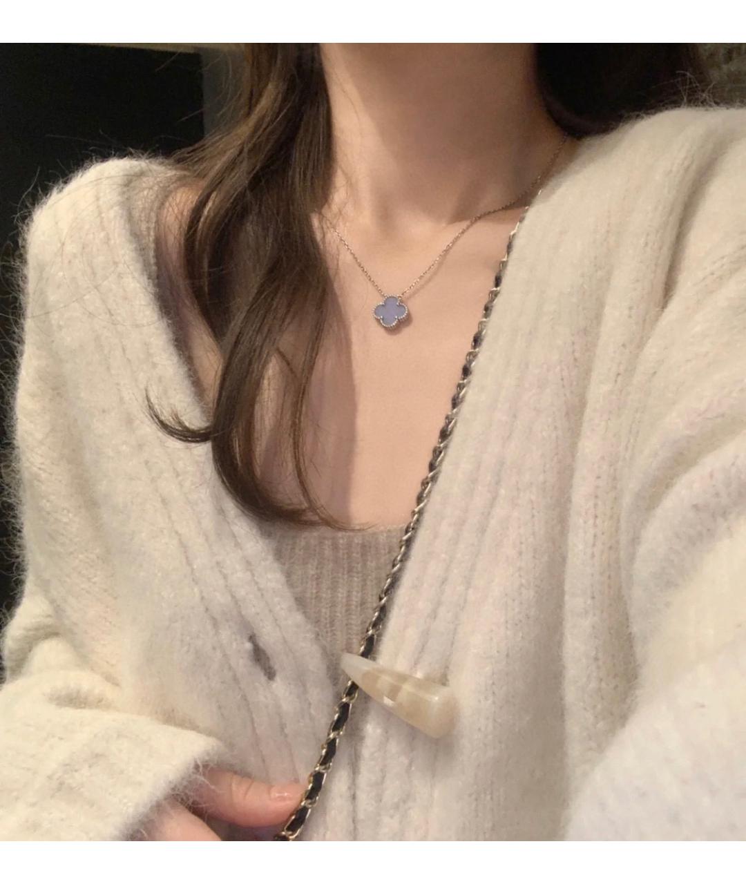 VAN CLEEF & ARPELS Серебряное колье из белого золота, фото 5