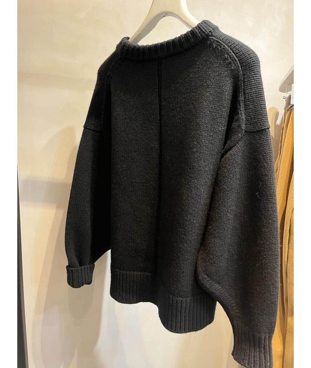THE ROW Черный шерстяной джемпер / свитер, фото 4