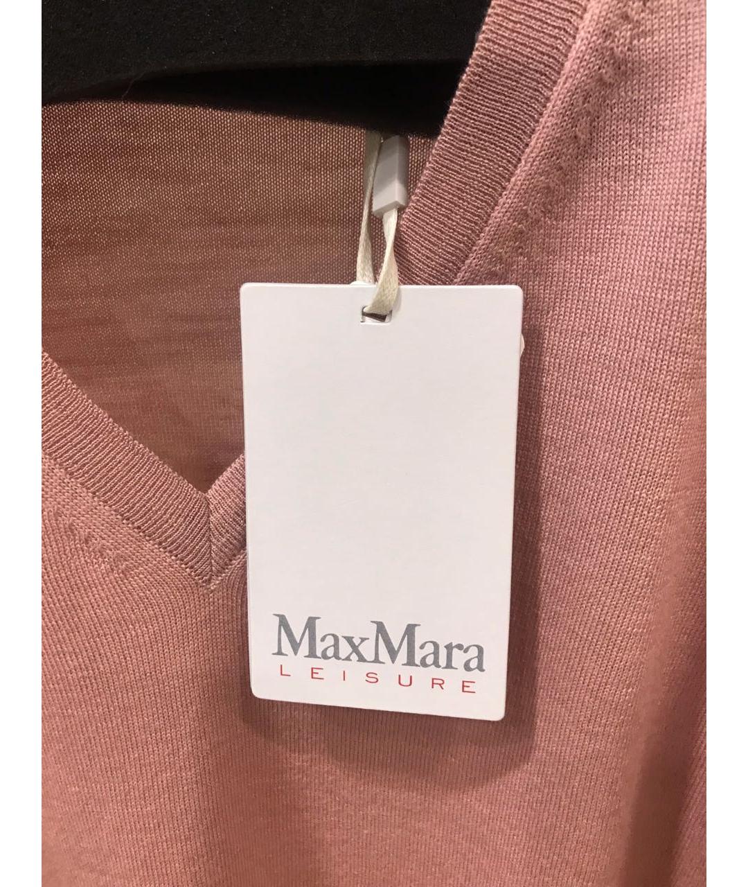 MAX MARA Розовый шерстяной джемпер / свитер, фото 3