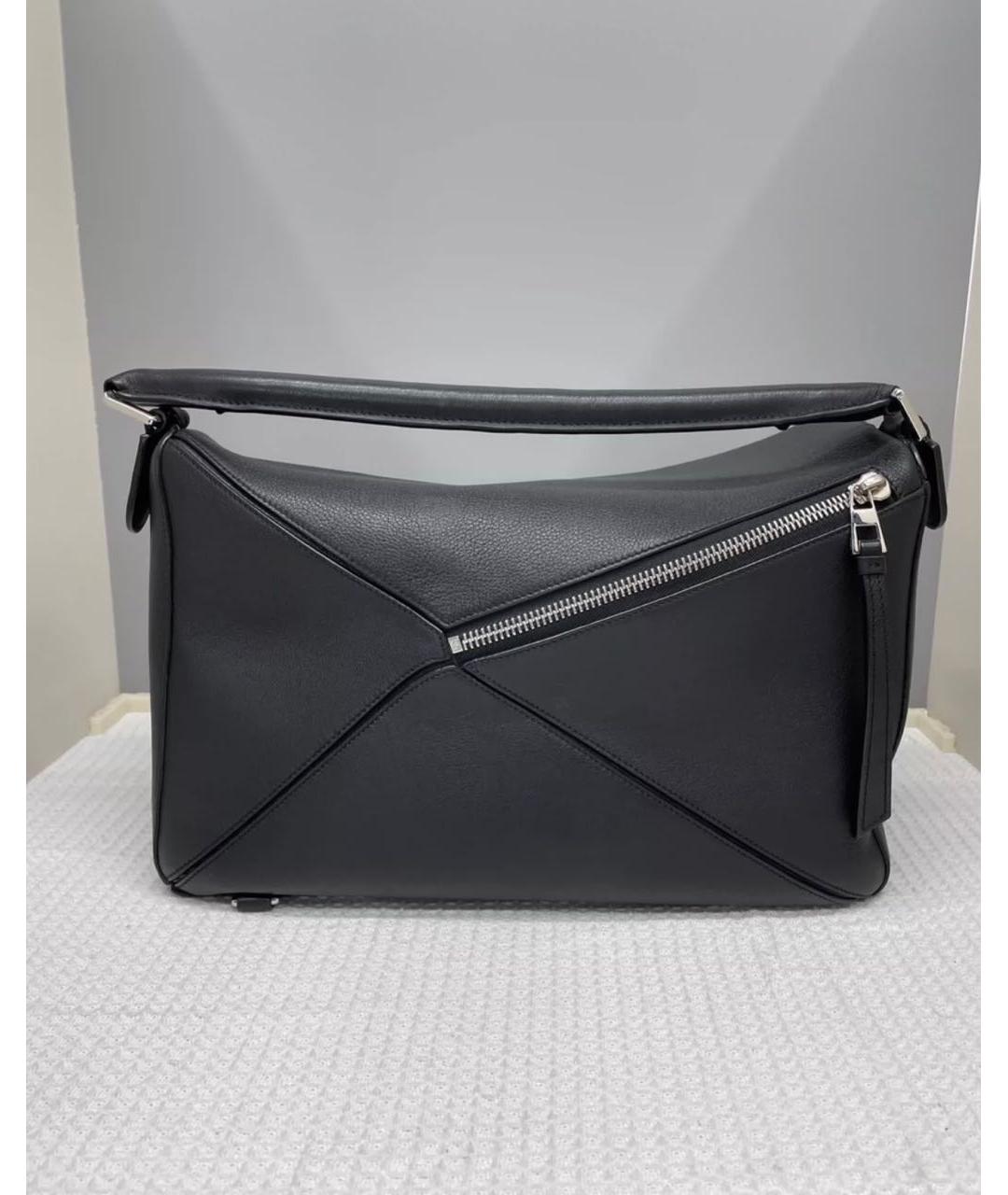 LOEWE Черная кожаная сумка через плечо, фото 3
