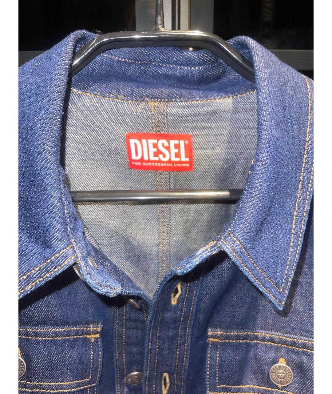 DIESEL Темно-синее деним повседневное платье, фото 6