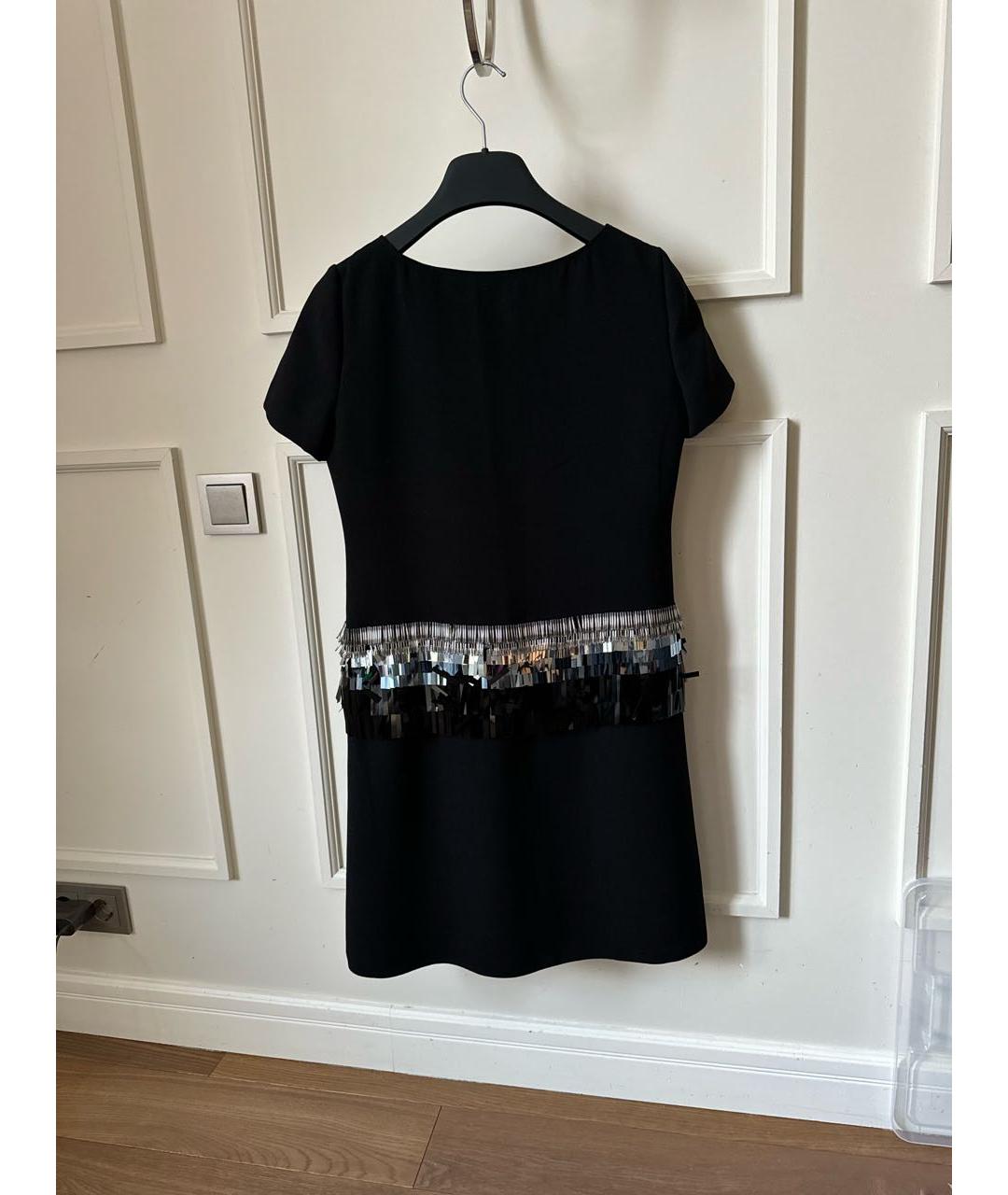 MOSCHINO Черное полиэстеровое коктейльное платье, фото 2
