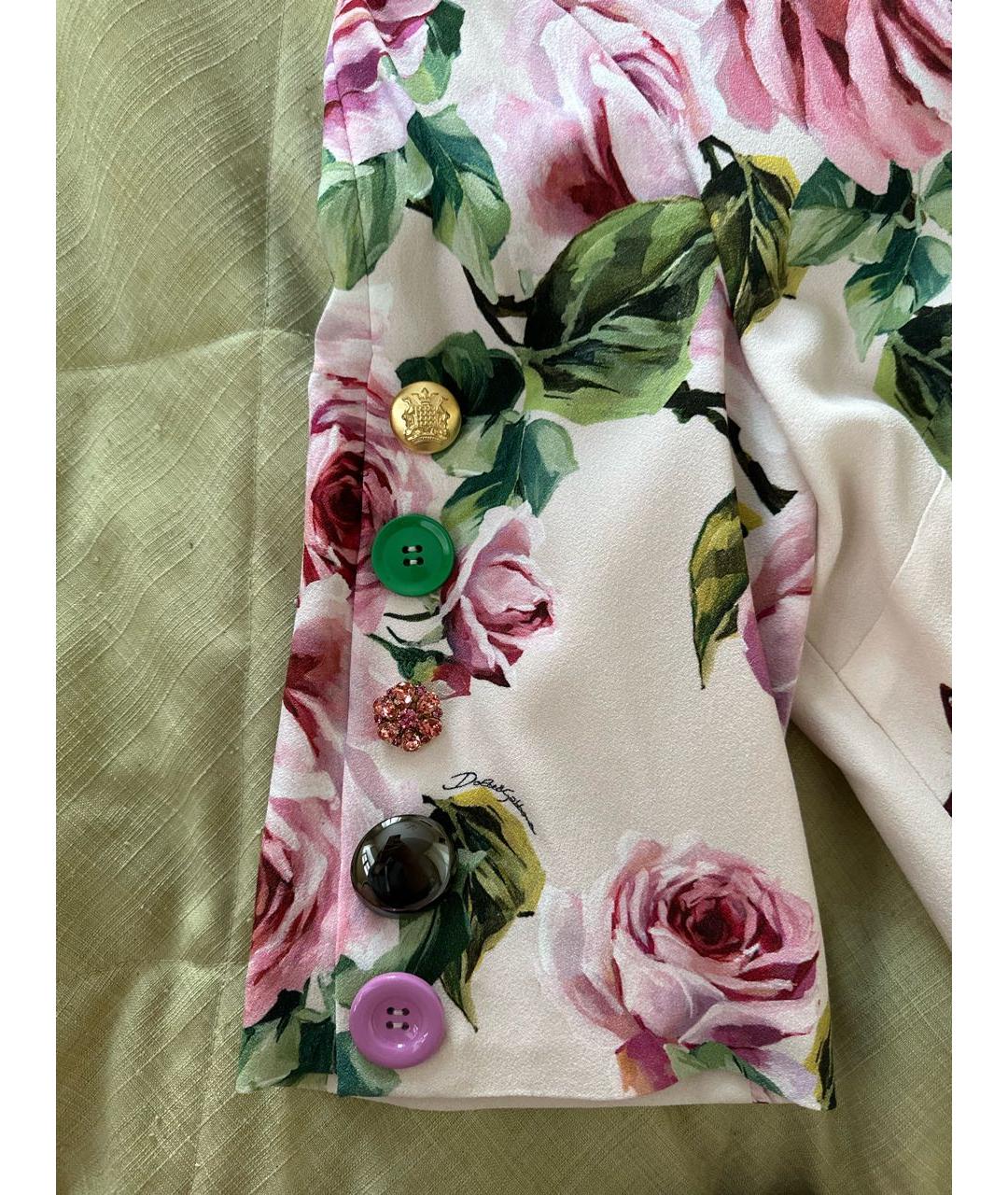 DOLCE&GABBANA Розовое вискозное коктейльное платье, фото 4
