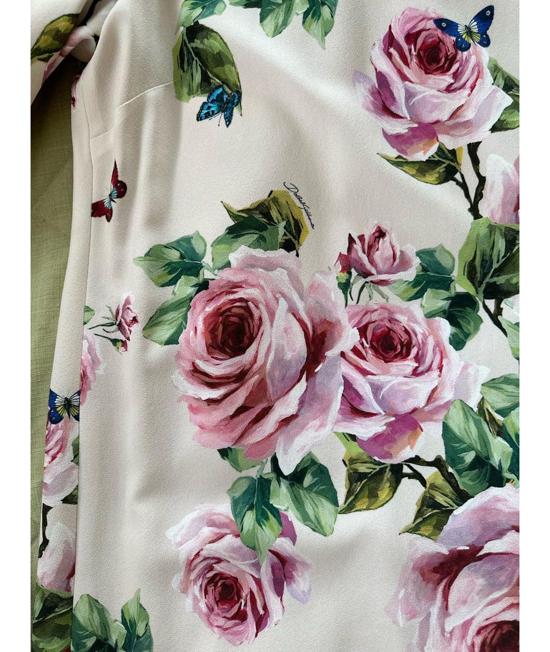 DOLCE&GABBANA Розовое вискозное коктейльное платье, фото 3