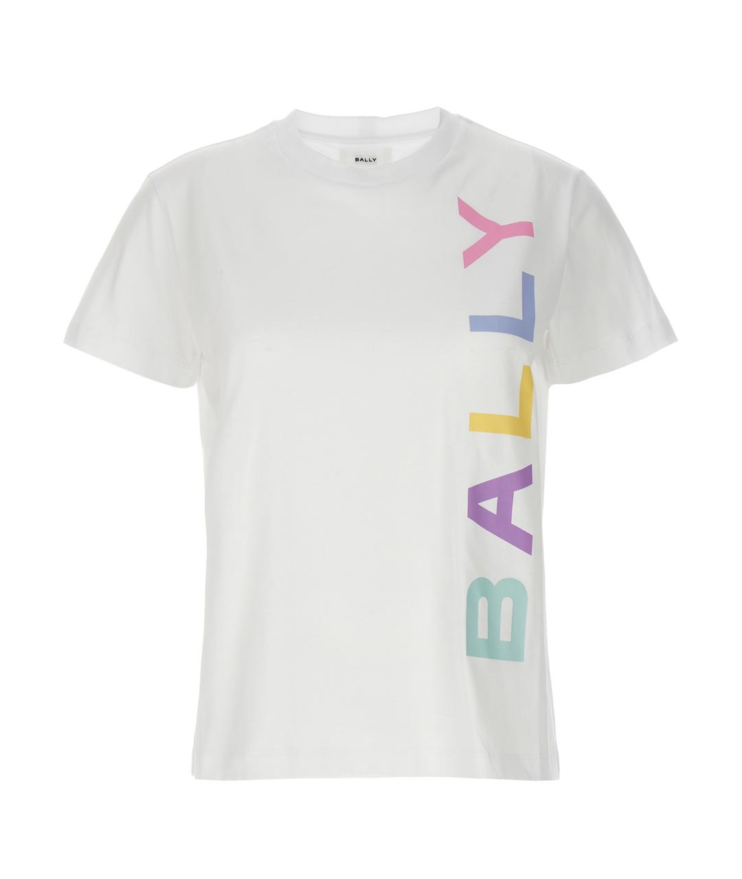 BALLY Белая хлопковая футболка, фото 1