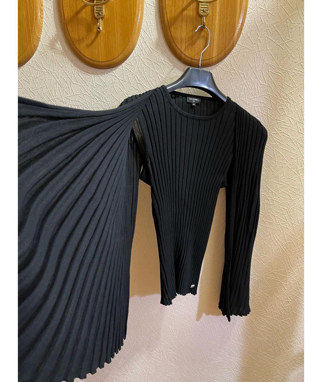 CHANEL PRE-OWNED Черный шерстяной джемпер / свитер, фото 6