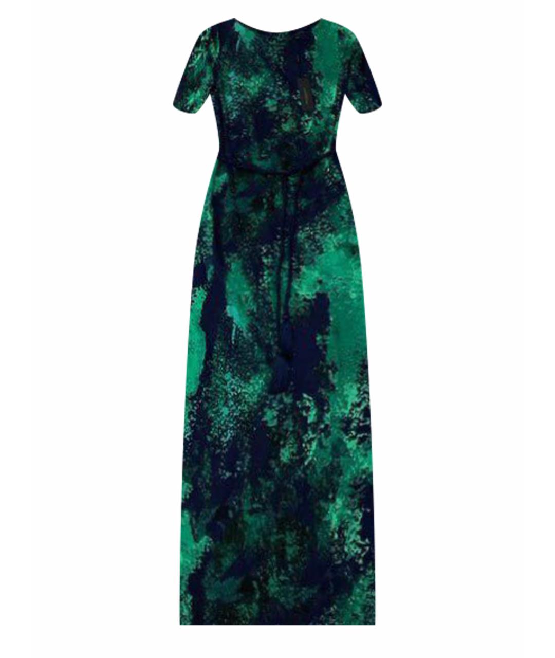 DONNA KARAN Зеленые полиэстеровое вечернее платье, фото 1