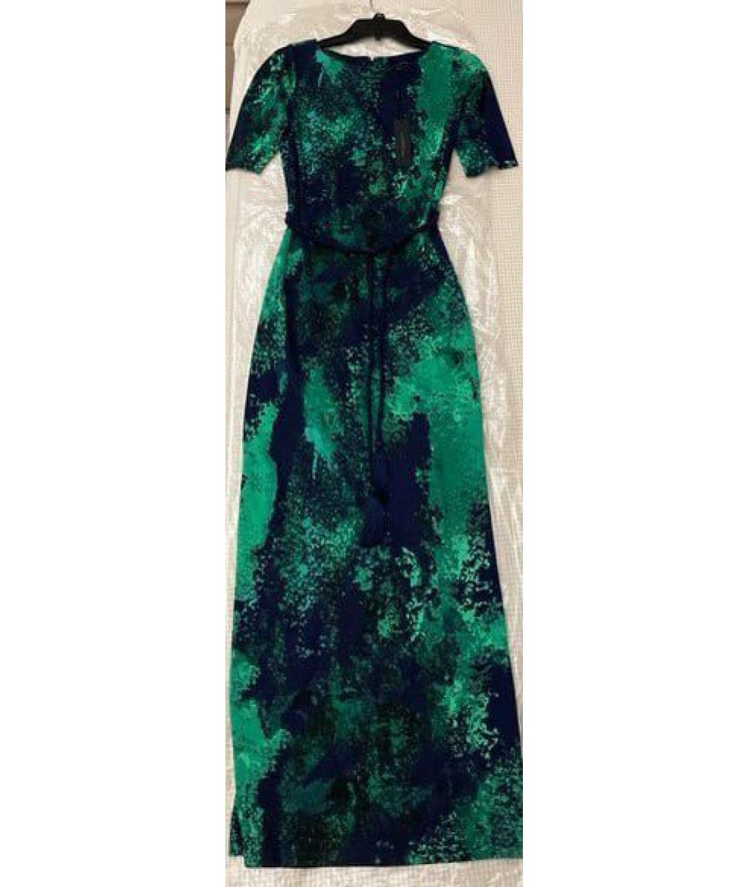 DONNA KARAN Зеленые полиэстеровое вечернее платье, фото 8