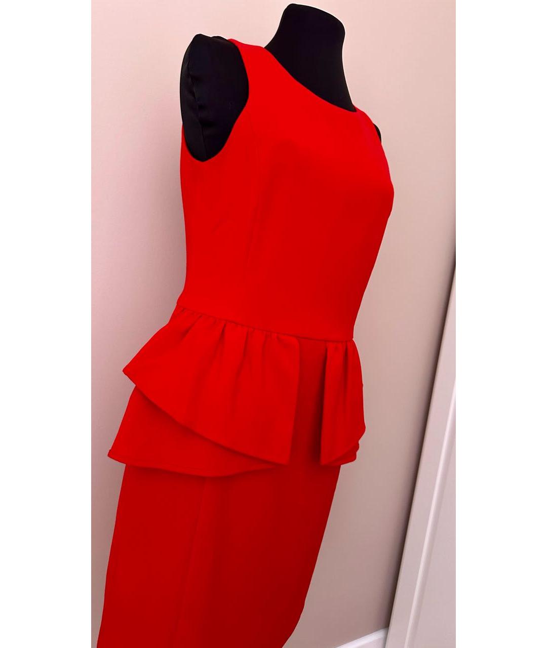 MICHAEL MICHAEL KORS Красное полиэстеровое коктейльное платье, фото 3