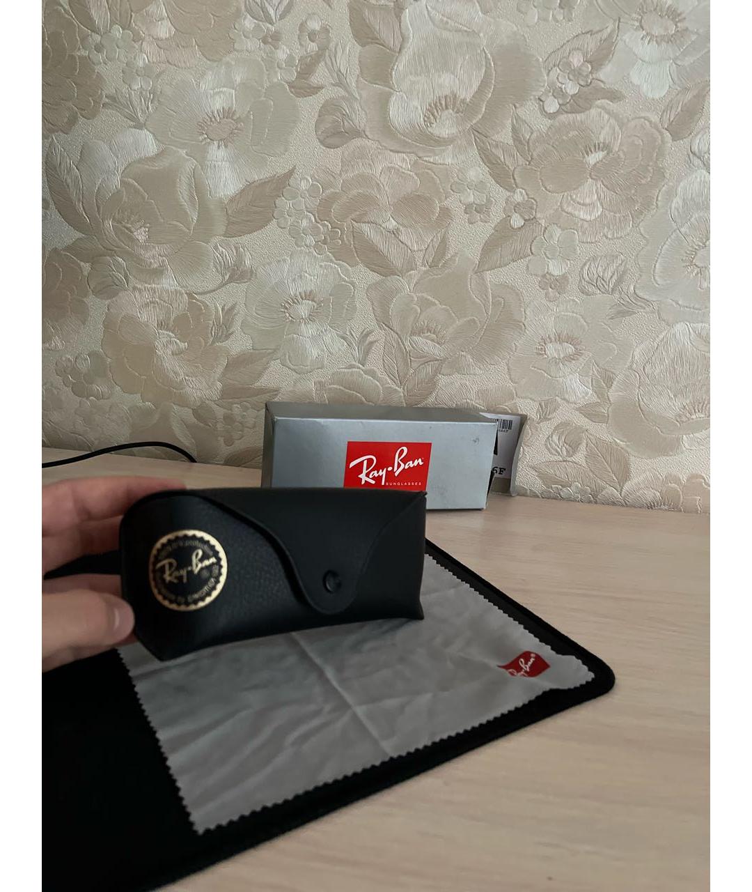 RAY BAN Серые металлические солнцезащитные очки, фото 4