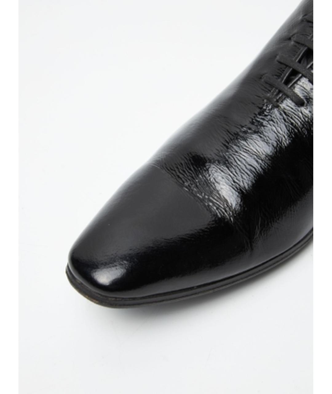HAIDER ACKERMANN Черные кожаные туфли, фото 3