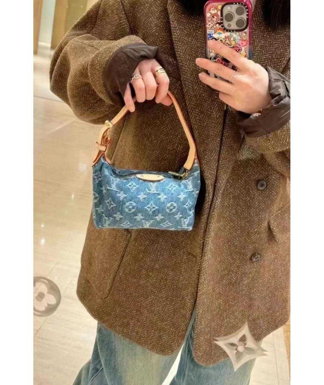 LOUIS VUITTON PRE-OWNED Синяя сумка с короткими ручками для женщин – купить  в интернет магазине с доставкой