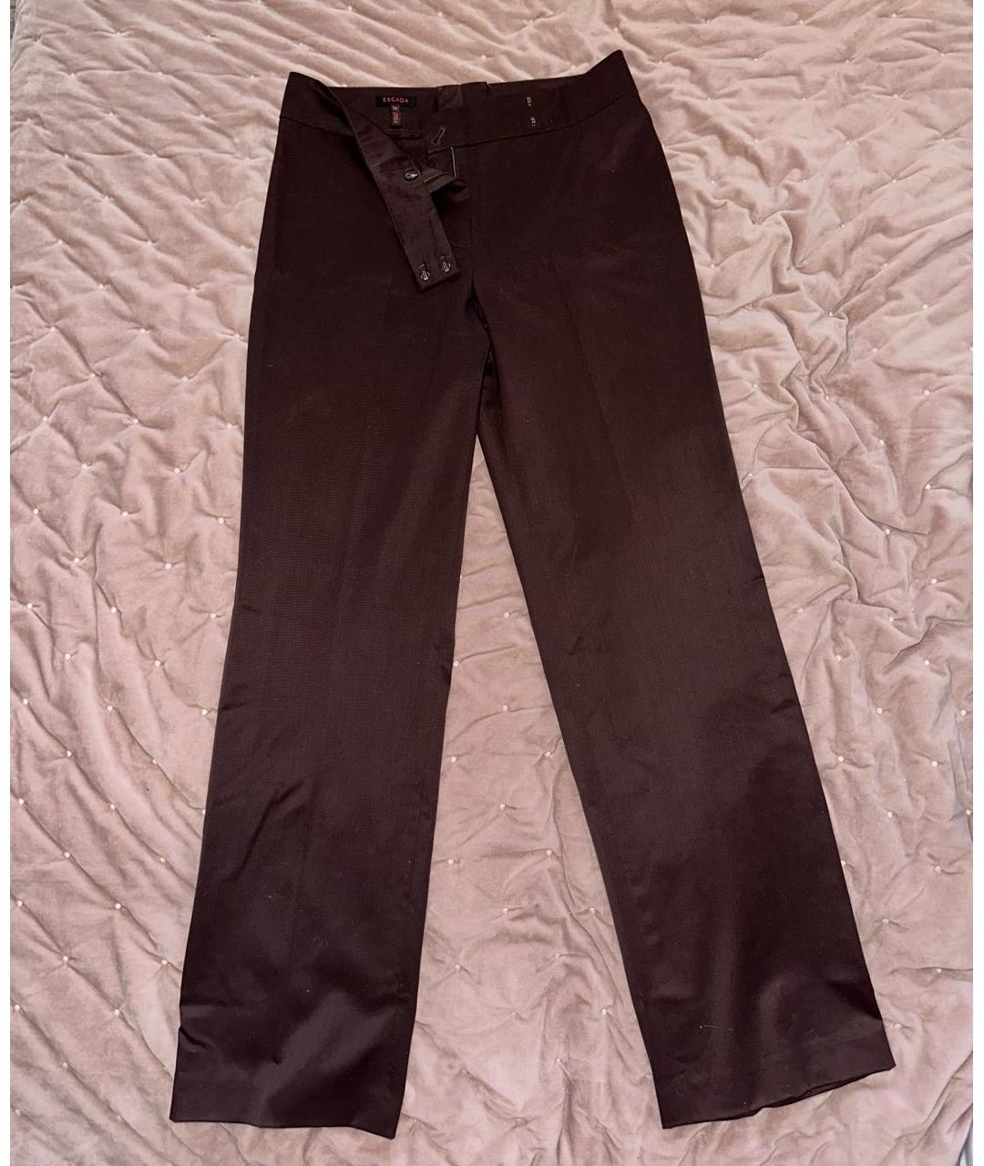 ESCADA Коричневые прямые брюки, фото 5